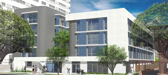Exterior rendering of Fairmont project